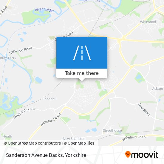 Sanderson Avenue Backs map
