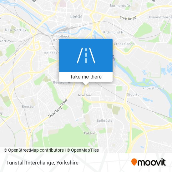 Tunstall Interchange map