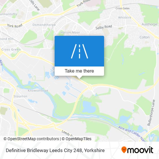 Definitive Bridleway Leeds City 248 map