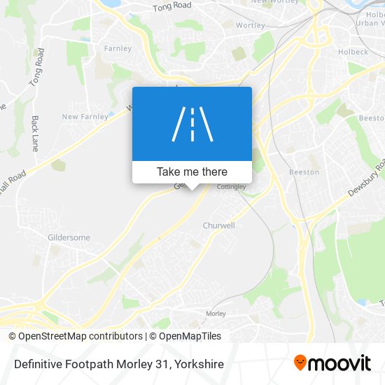 Definitive Footpath Morley 31 map