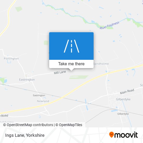 Ings Lane map