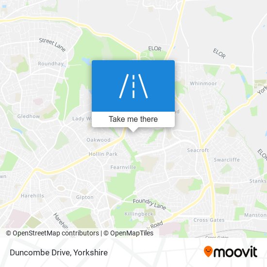 Duncombe Drive map