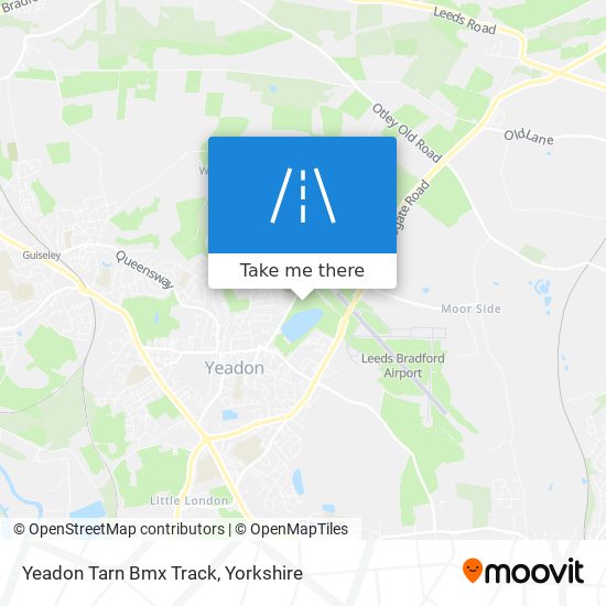 Yeadon Tarn Bmx Track map