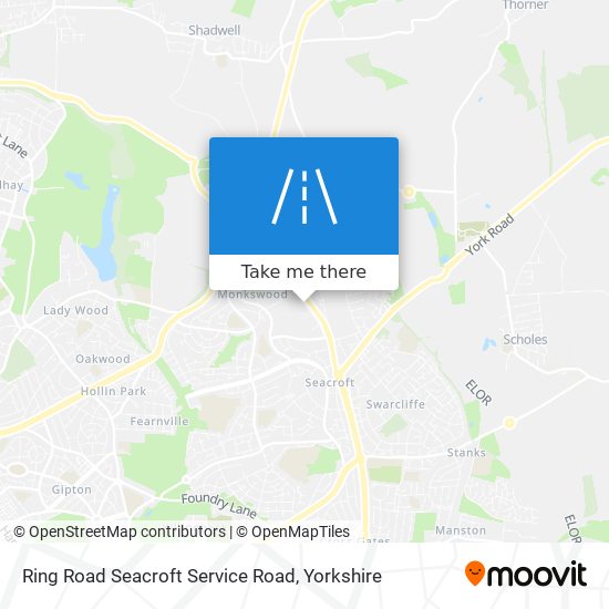 Ring Road Seacroft Service Road map