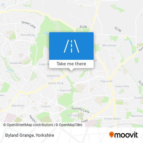 Byland Grange map