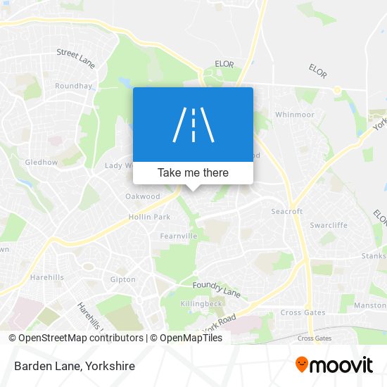 Barden Lane map