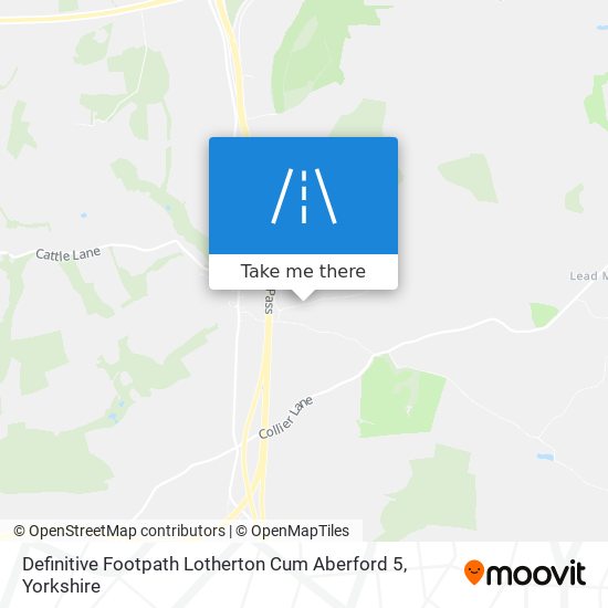 Definitive Footpath Lotherton Cum Aberford 5 map