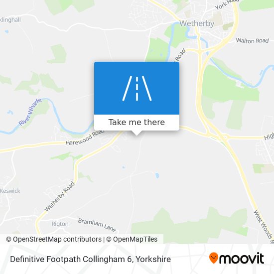 Definitive Footpath Collingham 6 map