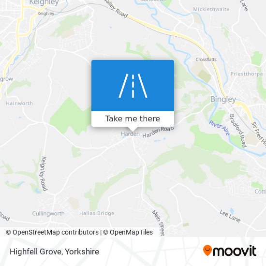 Highfell Grove map