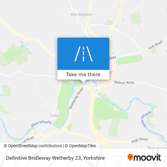 Definitive Bridleway Wetherby 23 map