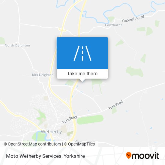 Moto Wetherby Services map