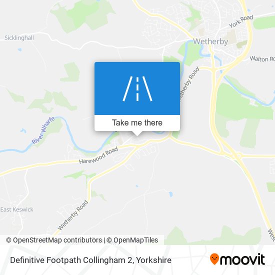 Definitive Footpath Collingham 2 map