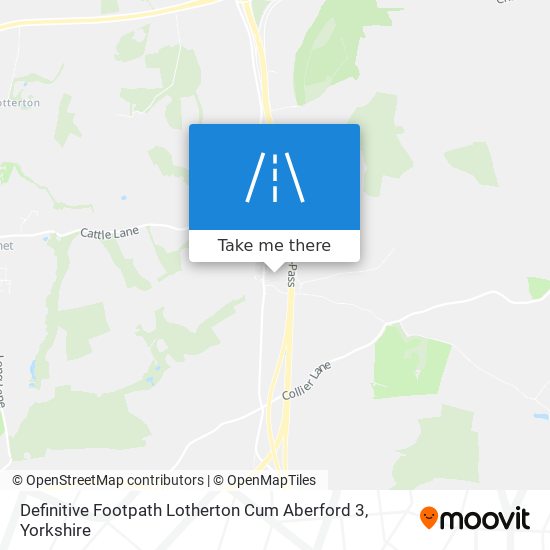 Definitive Footpath Lotherton Cum Aberford 3 map