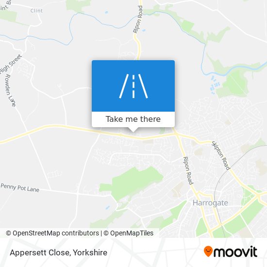 Appersett Close map