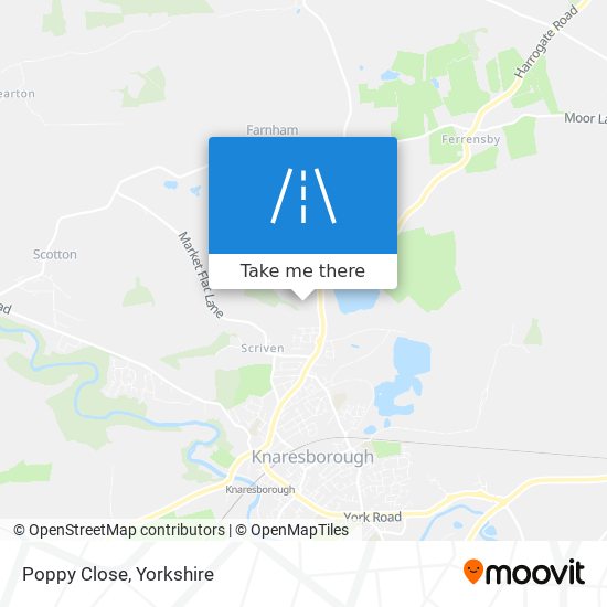 Poppy Close map