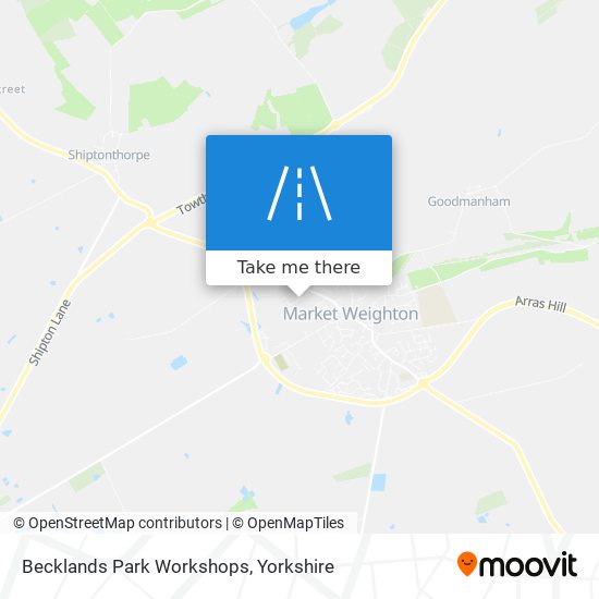 Becklands Park Workshops map