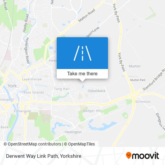 Derwent Way Link Path map