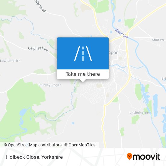 Holbeck Close map