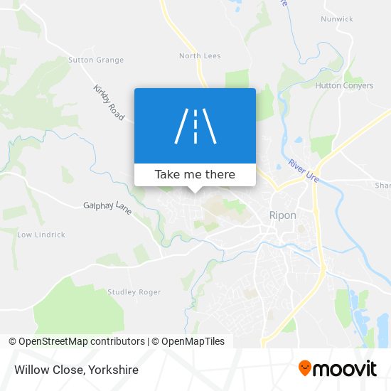 Willow Close map