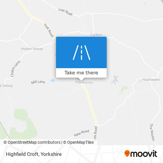 Highfield Croft map