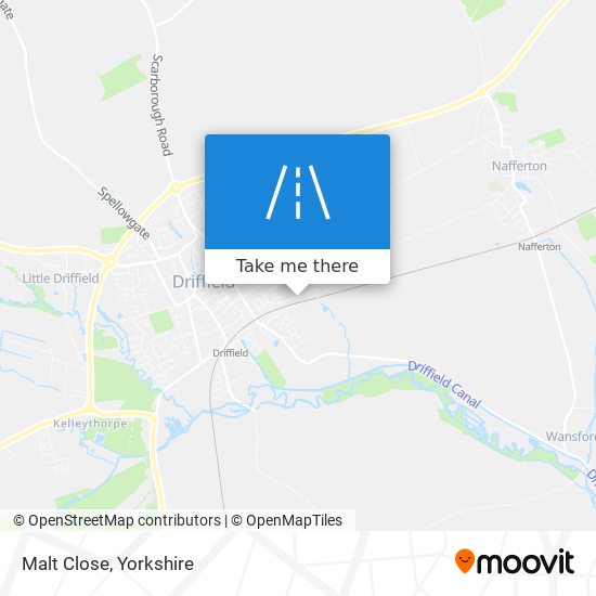 Malt Close map