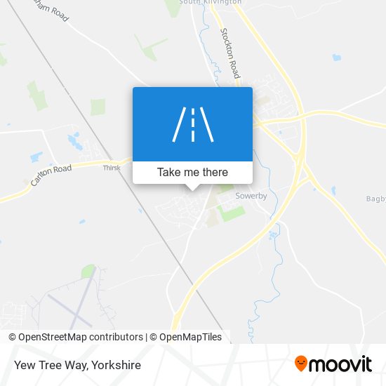 Yew Tree Way map