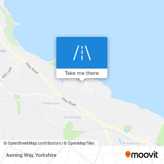 Awning Way map