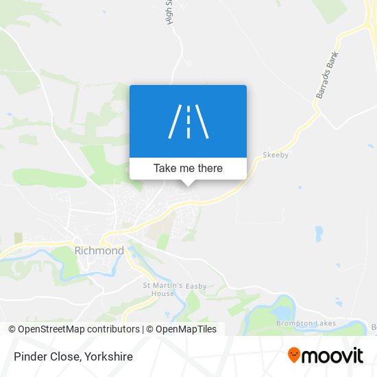 Pinder Close map