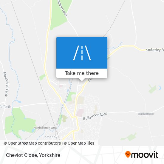 Cheviot Close map