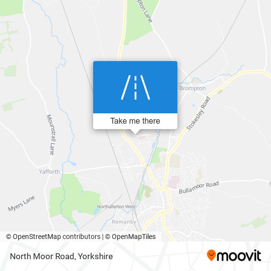 North Moor Road map