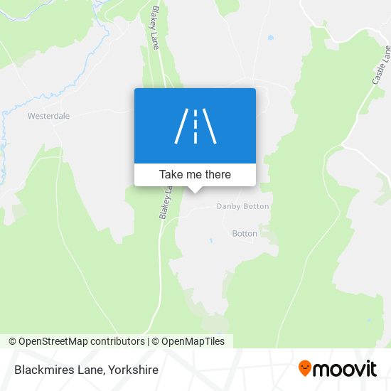 Blackmires Lane map