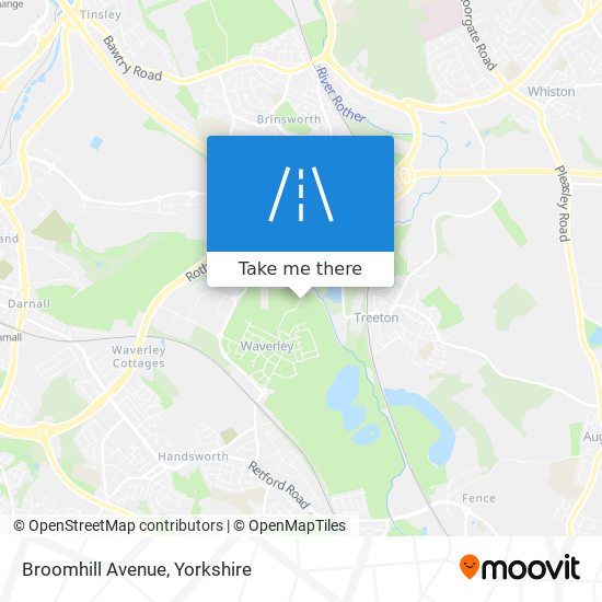Broomhill Avenue map