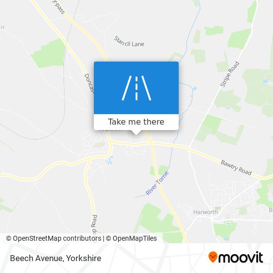 Beech Avenue map
