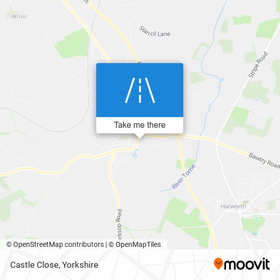 Castle Close map