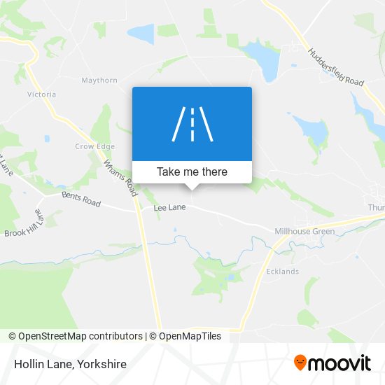 Hollin Lane map