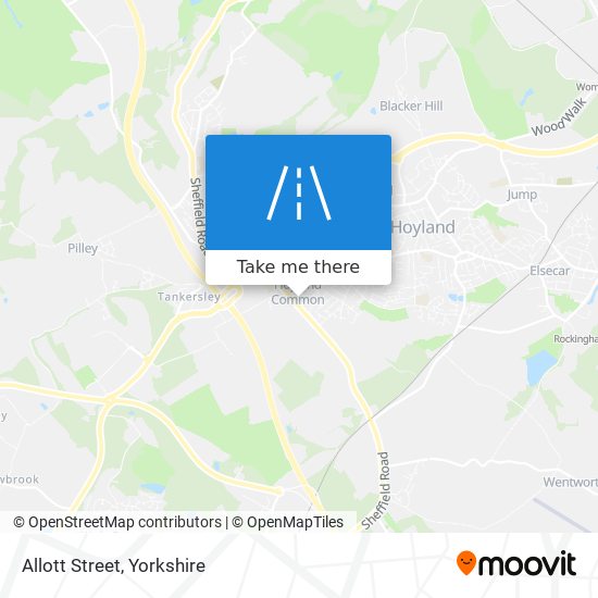 Allott Street map