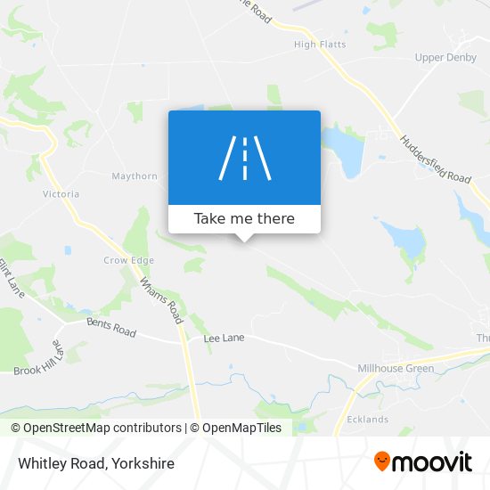 Whitley Road map
