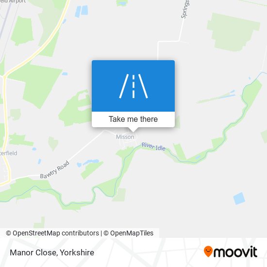 Manor Close map