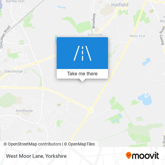 West Moor Lane map
