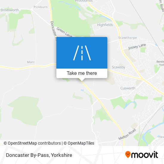 Doncaster By-Pass map