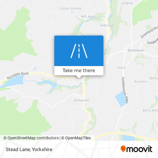 Stead Lane map