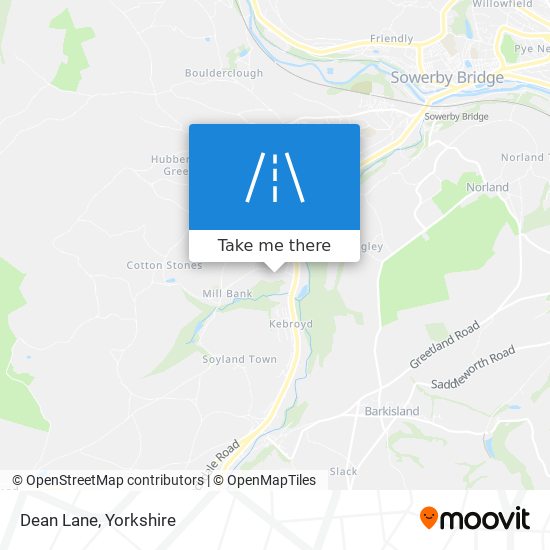 Dean Lane map