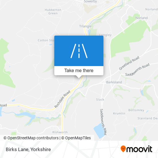 Birks Lane map