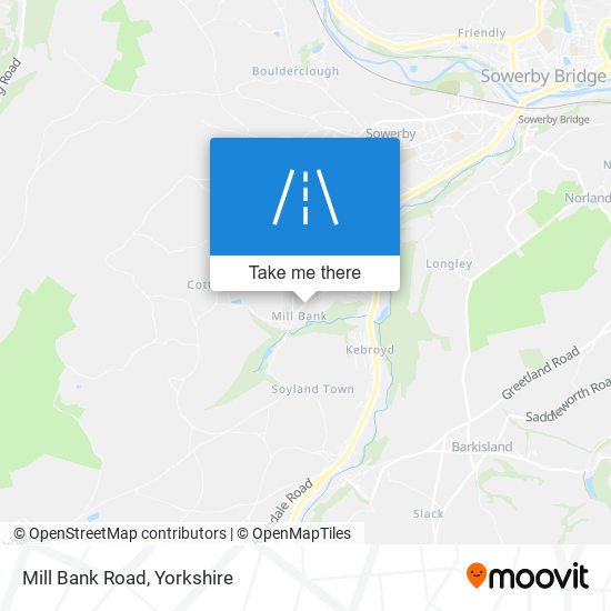 Mill Bank Road map
