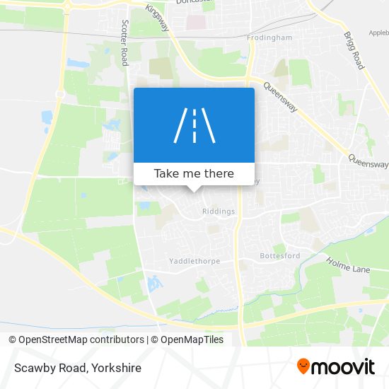 Scawby Road map