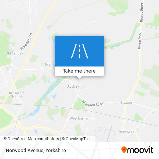 Norwood Avenue map
