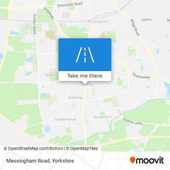 Messingham Road map