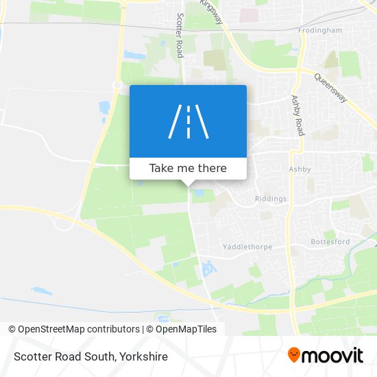 Scotter Road South map