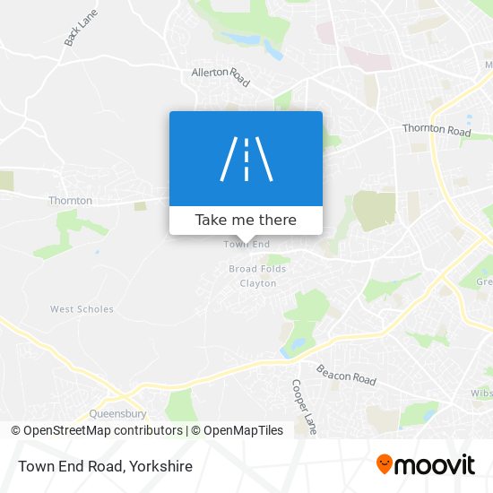 Town End Road map