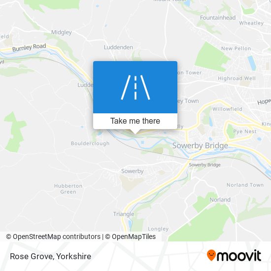 Rose Grove map